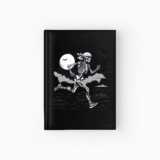 Midnight Marathon: Skeleton's Sprint Hardcover Journal