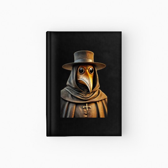 Golden Plague Doctor Hardcover Journal