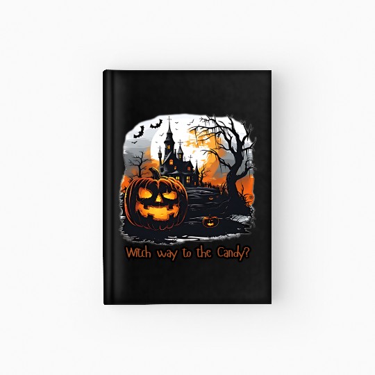 Witch way to the Candy Hardcover Journal