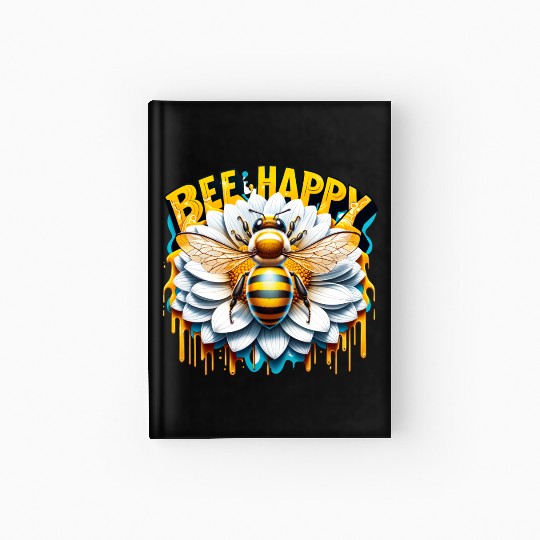 Bee Happy Hardcover Journal