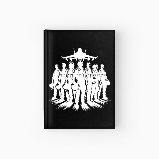 Air Force Pilots Cool Airplane Portrait Hardcover Journal