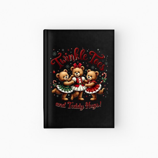 Teddy Bear Ballet Hardcover Journal