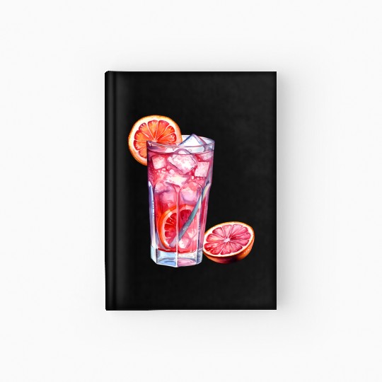 Grapefruit Citrus Cocktail Hardcover Journal