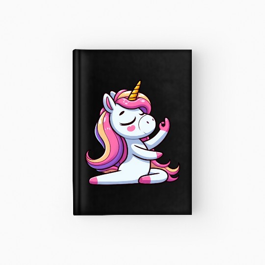 Unicorn Yoga Meditation Autogenic Training Hardcover Journal