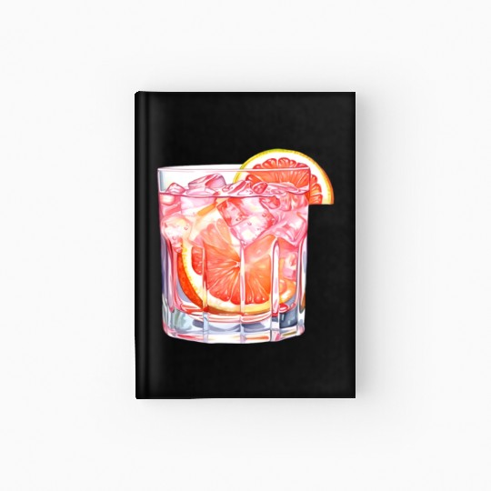 Grapefruit Citrus Cocktail Hardcover Journal