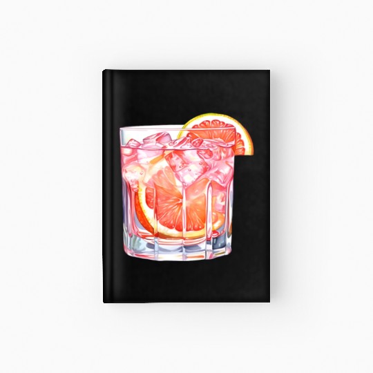 Grapefruit Citrus Cocktail Hardcover Journal