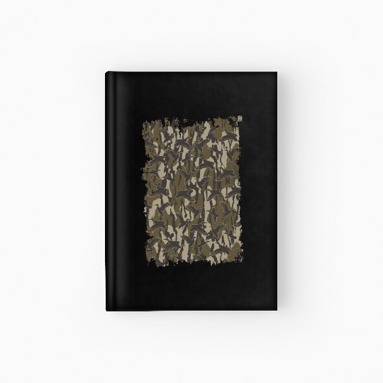Waterfowl Hunting Camo Duck Hunters Bottomland Cam Hardcover Journal