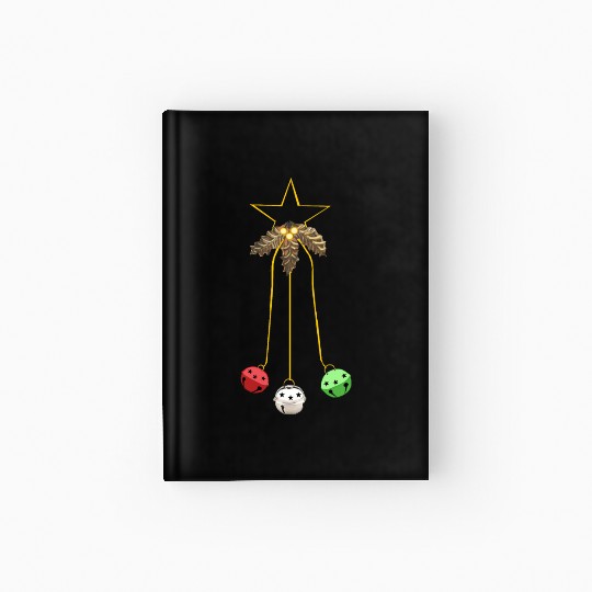 Jingle Bells Star Wreath Hardcover Journal