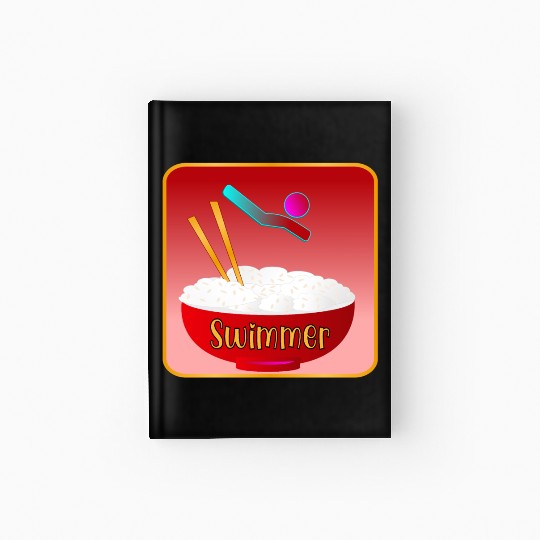 SWIMMER SWIM RICE BOWL Hardcover Journal