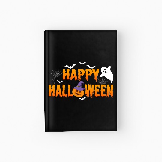 Trick Or Treat Happy Halloween Costume Ghost Scary Hardcover Journal