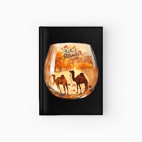 Hello Autumn unique design. Hardcover Journal