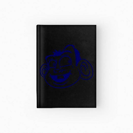 Monkey Face Sweet Cute Little Head Laughs Happy Hardcover Journal