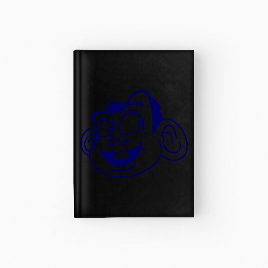 Monkey Face Sweet Cute Little Head Laughs Happy Hardcover Journal