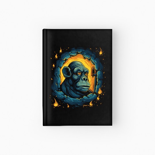 Night of the Starry Dungeon Monkey Hardcover Journal