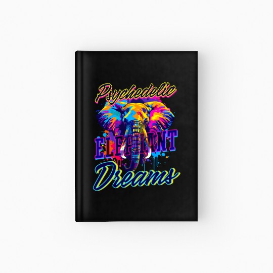 Elephant Psychedelic Elephant Dreams Hardcover Journal