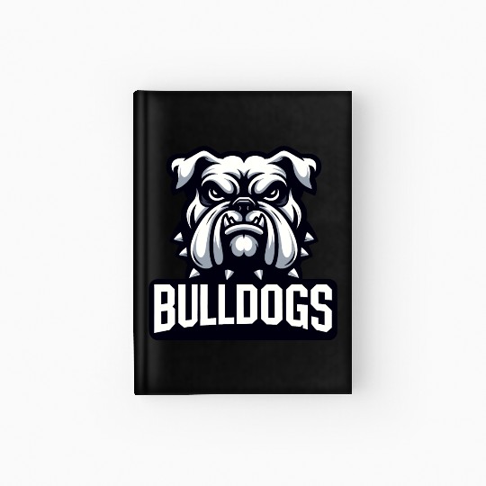 Bulldogs Mascot Back To School Team Spirit Hardcover Journal