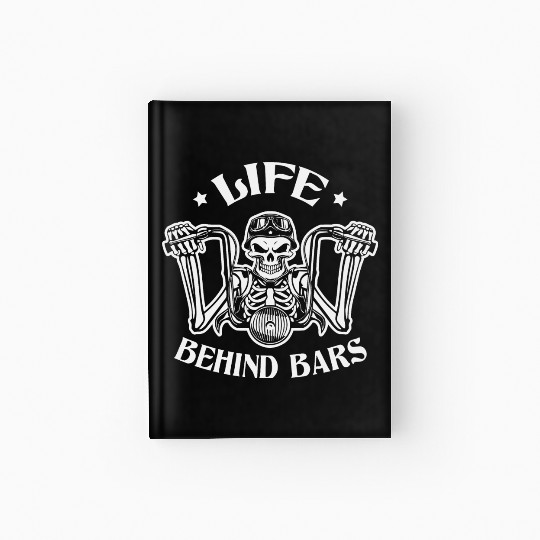Life Behind Bars Biker LIKE US ON FACEBOOK # Hardcover Journal