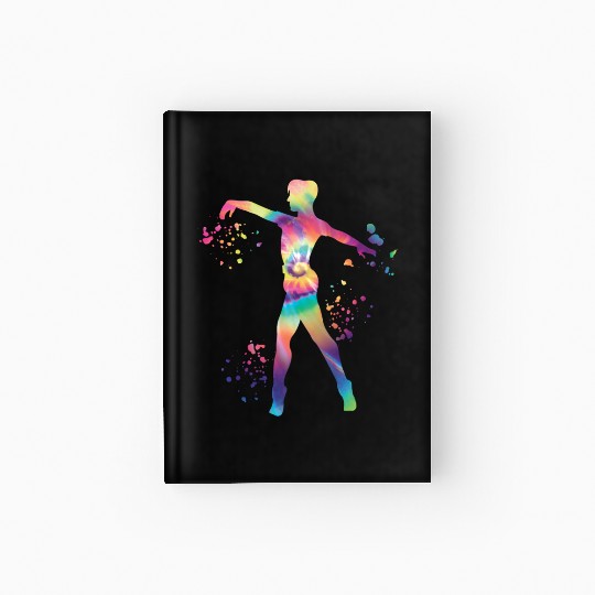 Ballet Dancer Colorsplash Man Ballerino Hardcover Journal