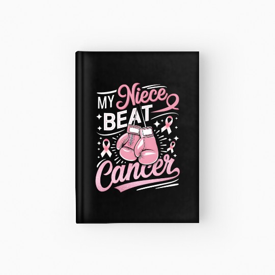 My Niece Beat Cancer Breast Cancer Awareness Hardcover Journal