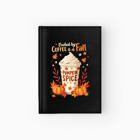 Fueled by Coffee & Fall Vibes Hardcover Journal