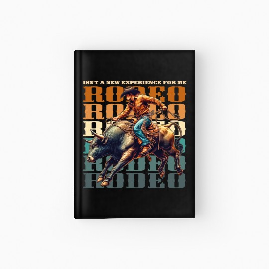 Vintage style Western Bull Rider Hardcover Journal