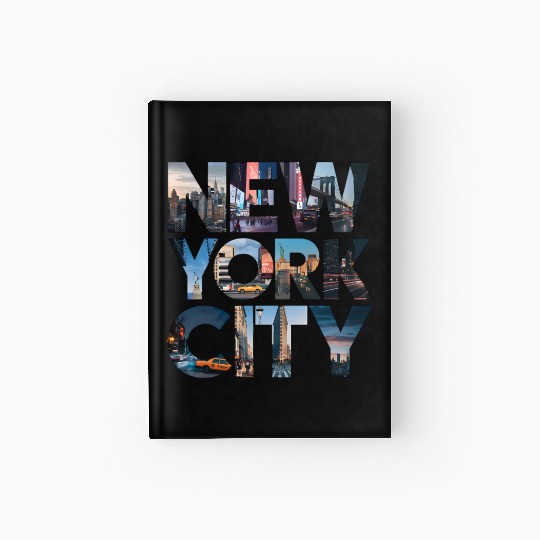 New York City | Urban Skyline Letters Design Hardcover Journal