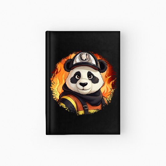 Panda's Firefighter / Fireman Panda Hardcover Journal