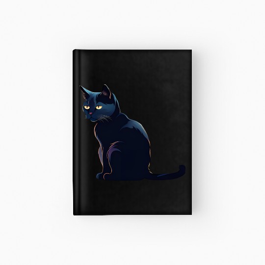 A Black Cat Hardcover Journal