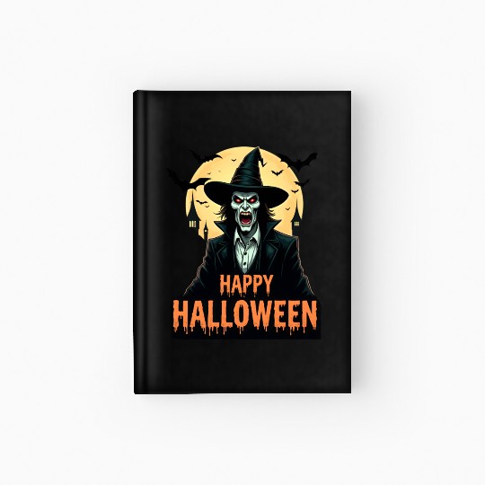 Halloween Horror Witch Hardcover Journal