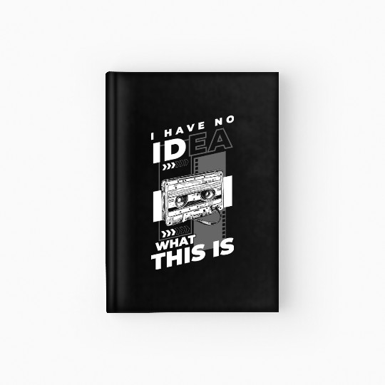 Music Cassette Tape Year Legendary Hits Hardcover Journal