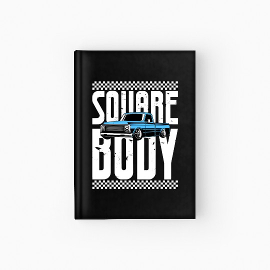 Vintage American Square Body Truck 4x4 Mud Trucks Hardcover Journal