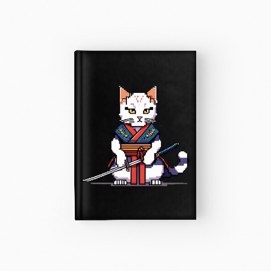 Pixel Samurai Cat Warrior Hardcover Journal