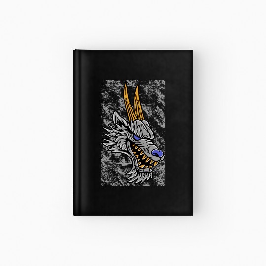 Fantasy RPG Wolf Magic Dungeon Hardcover Journal