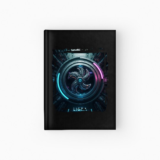 Zodiac sign Libra in cyberpunk era Future Hardcover Journal