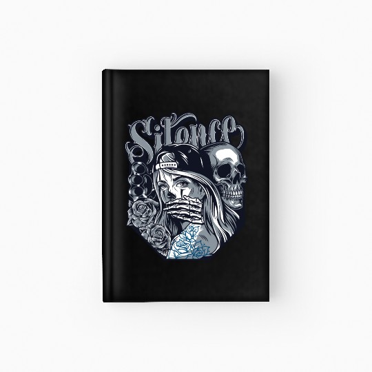 silence Chicano Vintage Design Hardcover Journal