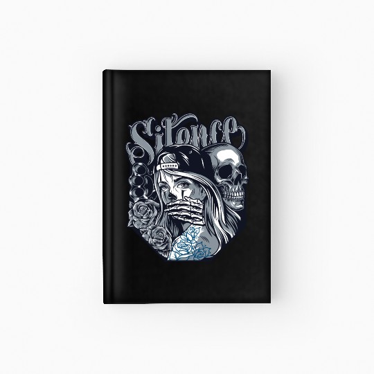 silence Chicano Vintage Design Hardcover Journal