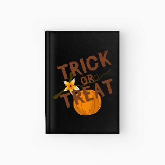 Trick Or Treat Halloween Art. Halloween  Hardcover Journal
