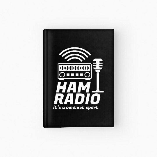 Ham Radio Contact Sport Funk Amateur Hardcover Journal