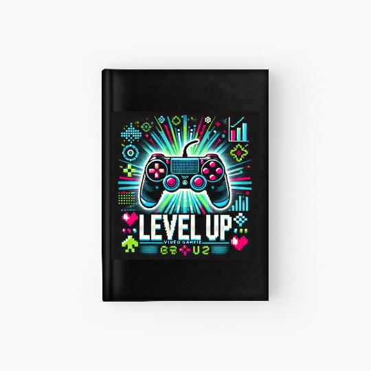 game level up Hardcover Journal