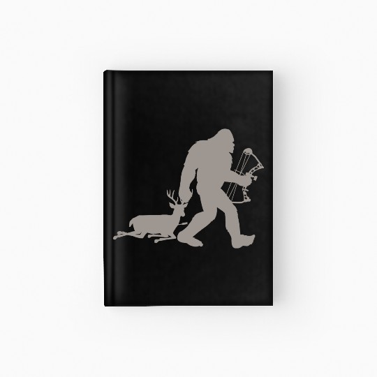 Bigfoot Sasquatch Deer Hunter Hardcover Journal