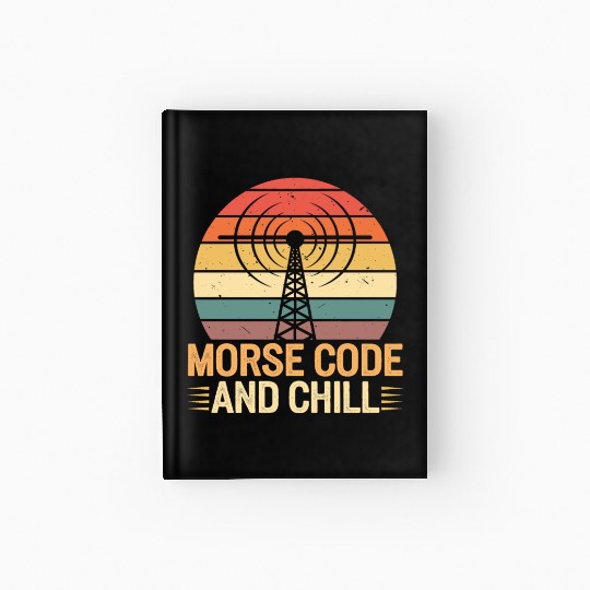 Amateur Radio Operator Ham Radio Morse Code Hardcover Journal