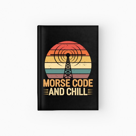 Amateur Radio Operator Ham Radio Morse Code Hardcover Journal