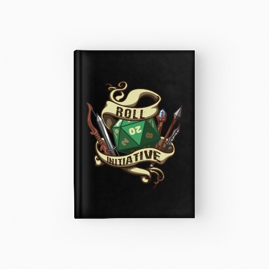 Roll Initiative Adventure Magic Dungeon Hardcover Journal