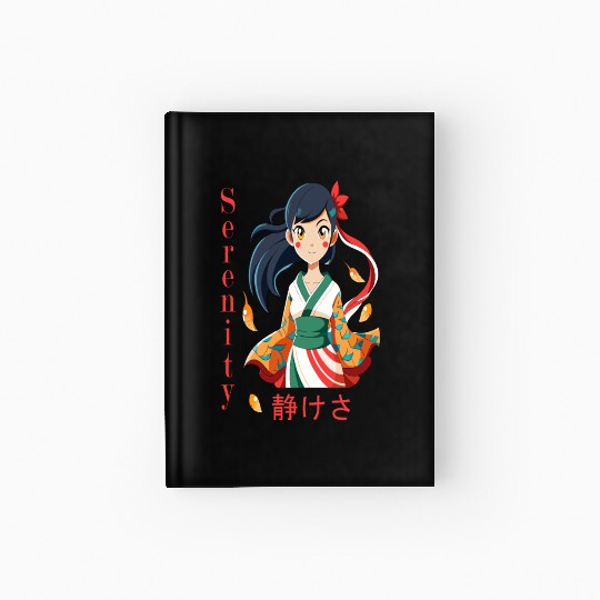 Autumn Serenity - 静けさ Kimono Girl Art Hardcover Journal