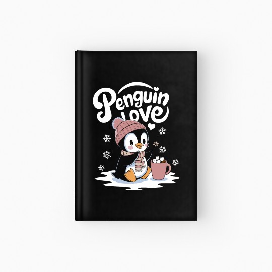 Penguin Love Winter Wonderland Cozy Vibes Hardcover Journal