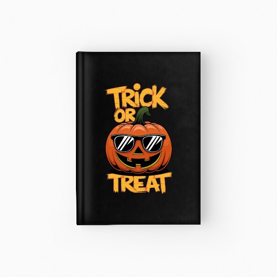 Trick or Treat Halloween Pumpkin Hardcover Journal