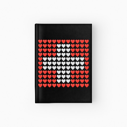 Switzerland HEARTS Flag Hardcover Journal