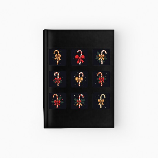 christmas cheer candy cane Hardcover Journal