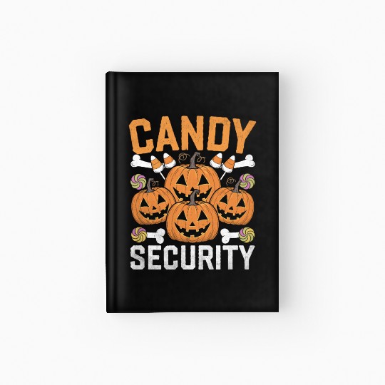 Candy Security Halloween Design Hardcover Journal
