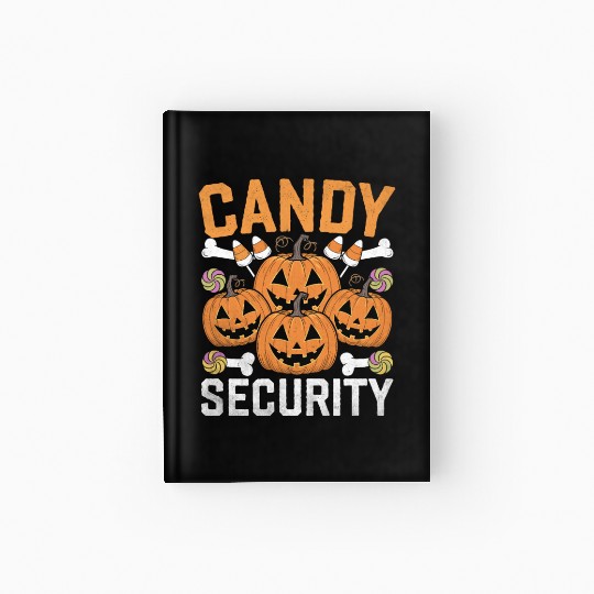 Candy Security Halloween Design Hardcover Journal